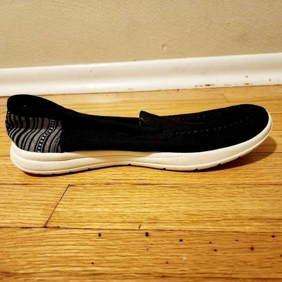 Minnetonka Black White Discover Woven Slipper Slip On Shoe Women's Size 10 M EUC - Picture 6 of 14